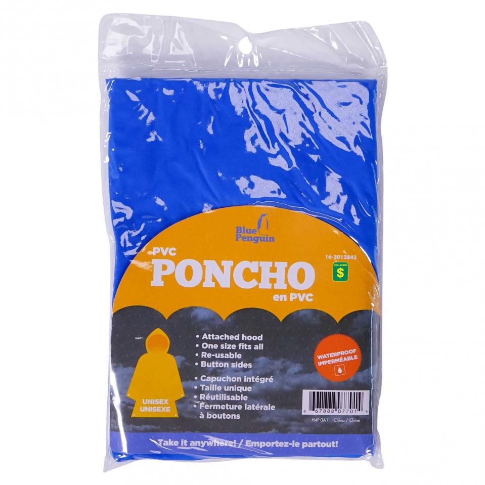 PVC Poncho (Assorted Colours)