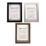 4''x6'' Plastic Photo Frame with Matting (Assorted Colours)