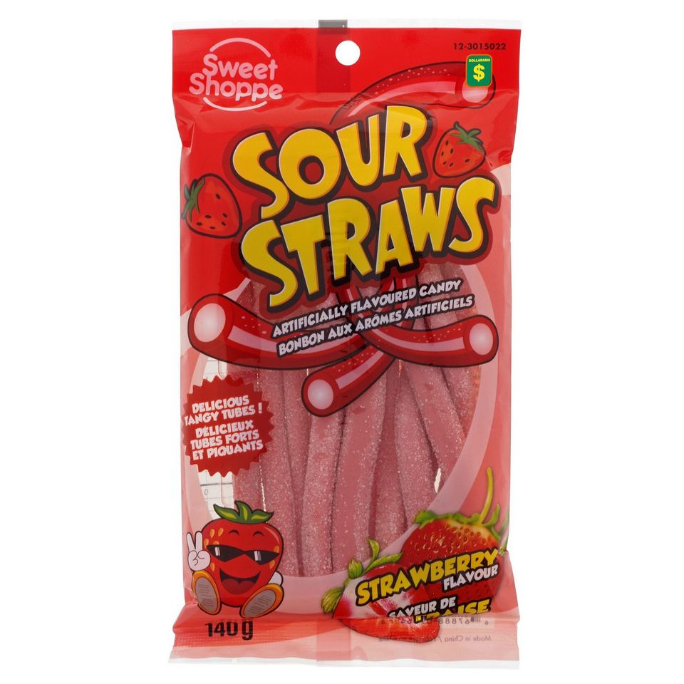 Sour Strawberry Straws