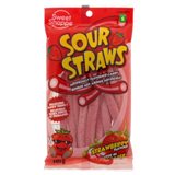 Pailles sures à saveur de fraise - 0
