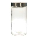 Round Glass Jar with Stainless Steel