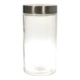 Bocal Rond en Verre avec Acier Inoxydable - 1