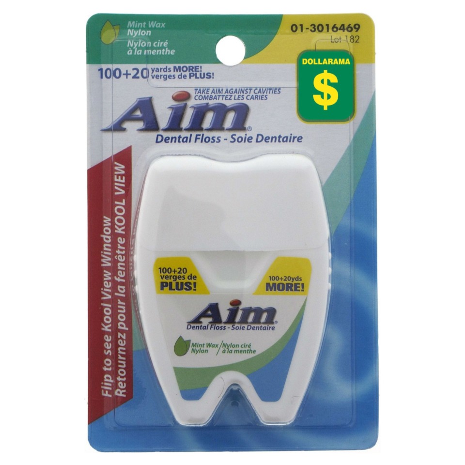 Mint Wax Nylon Dental Floss