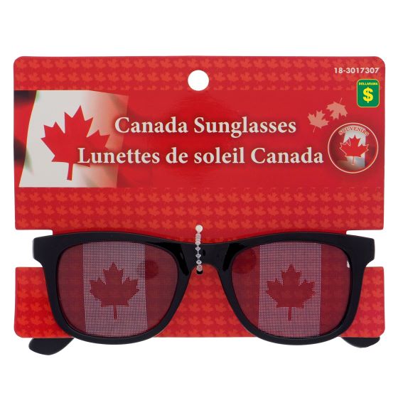 Canada Flag Novelty Glasses