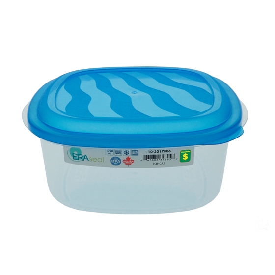 Contenant carré en plastique