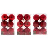 6Pk Red Non-Breakable Tree balls - 1