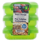 3Pk Snack Storage Container