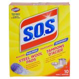 Boîte de 10 tampons d'acier S.O.S - 0