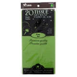 20 feuilles de papier de soie vert - 0