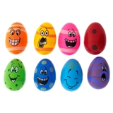 8PK Easter Fillable Eggs With Facial Expression - 1