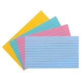 100 Fiches lignées colorées - 1