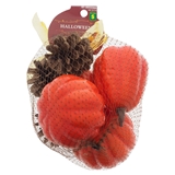7PK Halloween Pumpkins and Pincones Decorations - 0