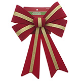 Christmas 2-Tone Glitter Bow w/Glitter Ribbon