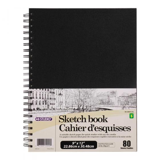 Cahier d'esquisses 80 feuilles