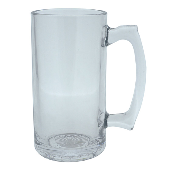 Large Glass Beer Mug