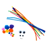 Trousse d'artisanat de 250 pièces (Tailles et couleurs assorties) - 1