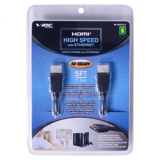 Câble HDMI Haute vitesse avec Ethernet