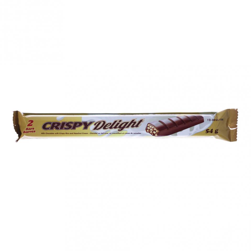 2Pk CRISPY Delight Crisped Rice Milk Chocolate Bars