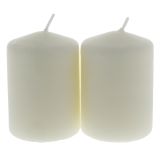 Unscented Candles 2PK - 0