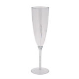 6 Verres à champagne en plastique - 1