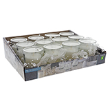 Bougie votive de mariage avec décoration ruban et des perles - 1