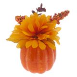 Citrouille de l'Halloween avec fleur - 2