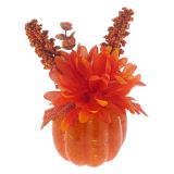 Citrouille de l'Halloween avec fleur - 3