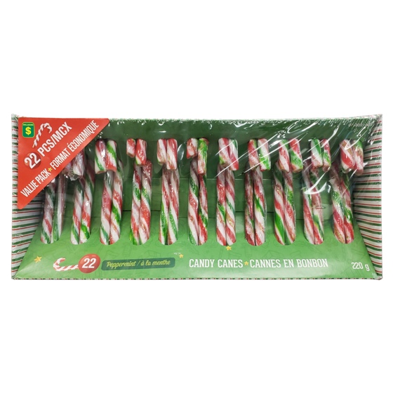 22Pk Christmas Candy Cane