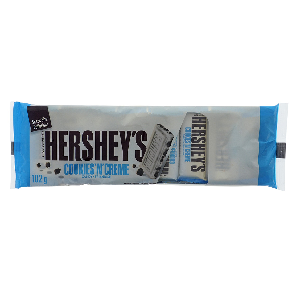 8Pk Hershey's Cookies 'n' Creme Mini Chocolate Bars