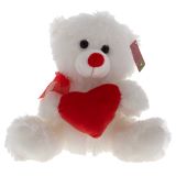 Valentine Plush Bear Holding a Heart - 1