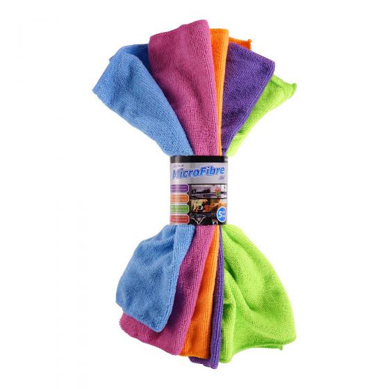 5 Chiffons de microfibre (Couleurs assorties)