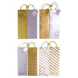 Bottle Bags with Twisted Rope Handles 2PK (Assorted Colours)