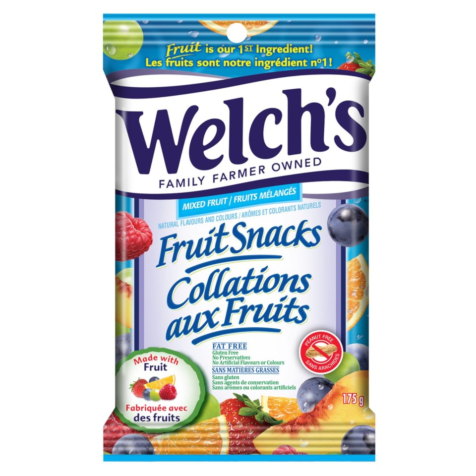 Collations aux fruits Welch's