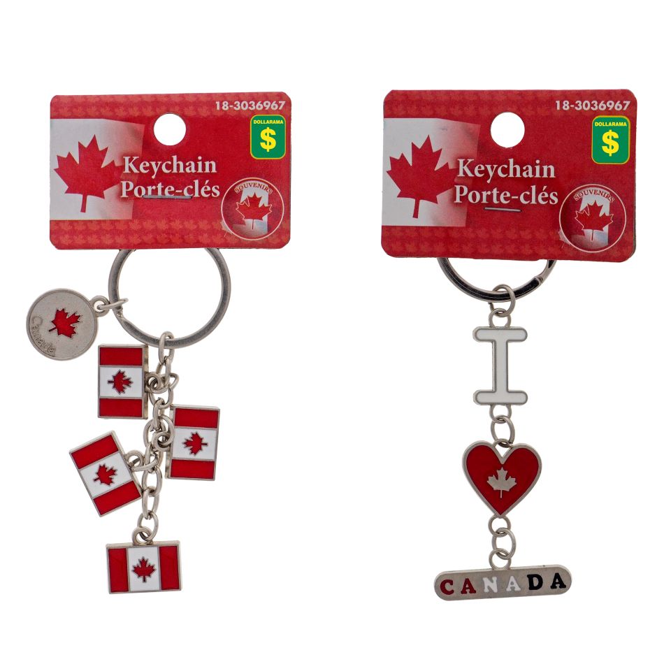 Porte-clés en métal "Canada"