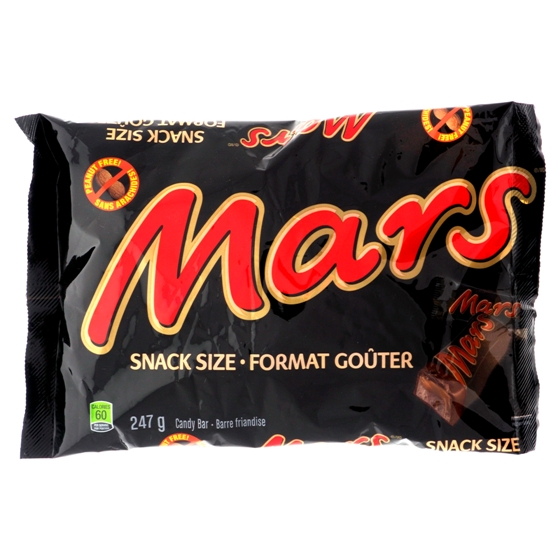 Mini Mars Laydown Fun Size Bag for Halloween
