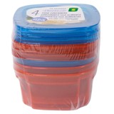 4 Contenants pour aliments (Couleurs assorties) - 0