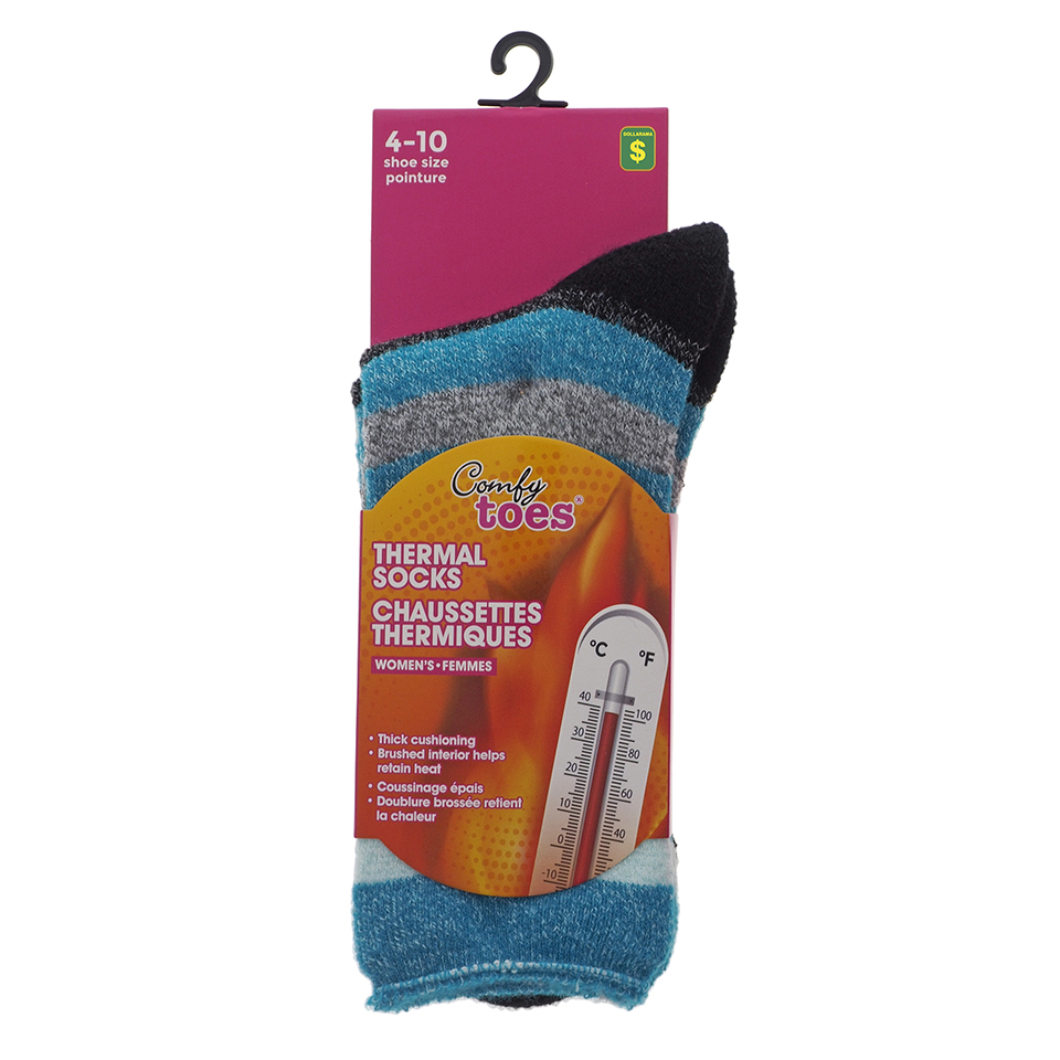 Ladies Thermal Socks with Brushed Interior