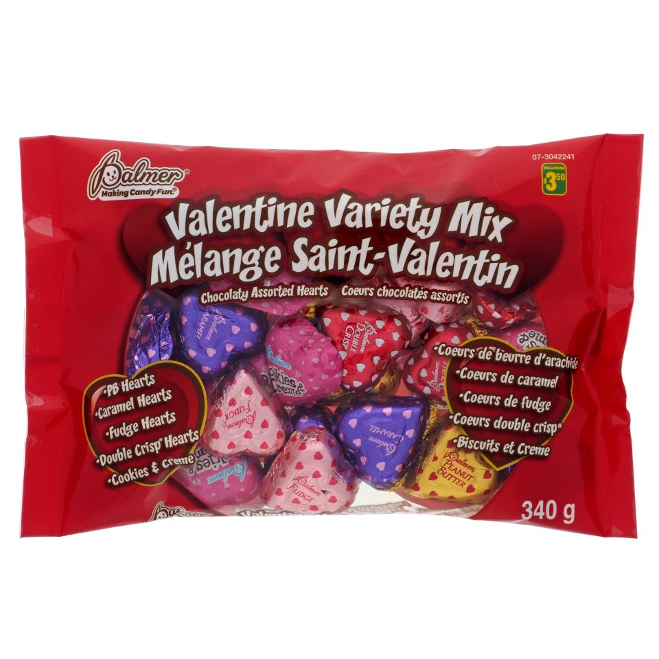 Valentine's Day Assorted Bags of Chocolatey Hearts