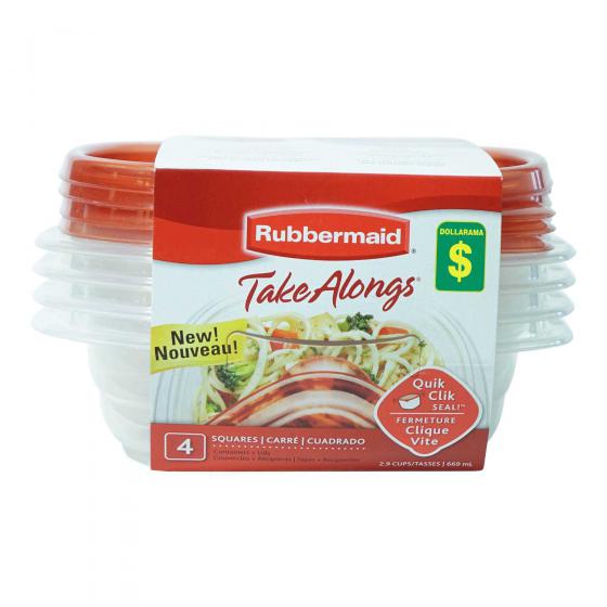 4 Contenants pour aliments