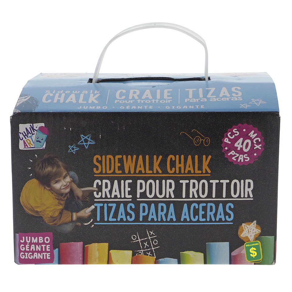 Paq. de 40 craies pour trottoir