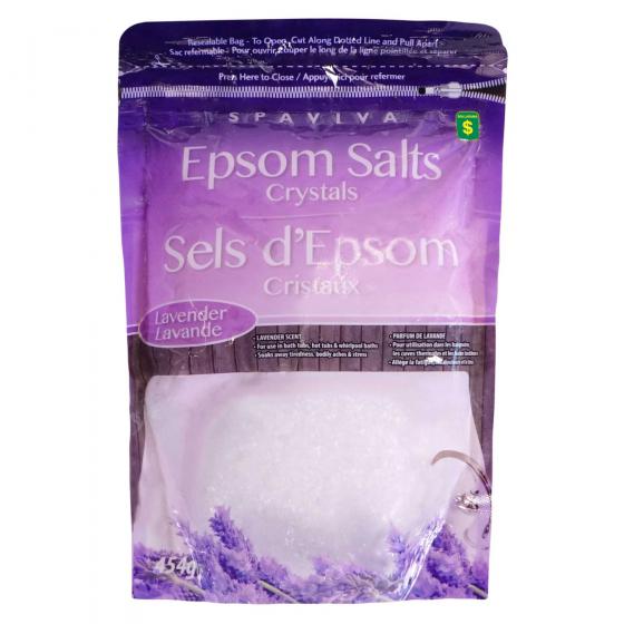 Lavender Scented Epsom Salt Crystals