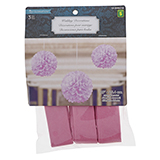 Pompons  en papier (couleurs et tailles assorties) - 1