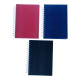 Spiral Bound Textured Notebook (Assorted Colors) - 1