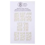 8 Feuilles d'autocollants alphabet (Couleurs assorties) - 3
