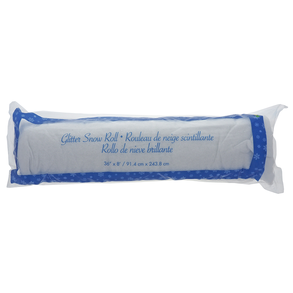 Rouleau de neige scintillante 8p