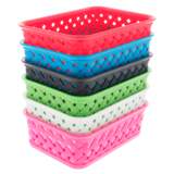 Petit panier en plastique tressé (Couleurs assorties) - 2
