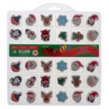 Christmas-30pk Diecut Eraser Set