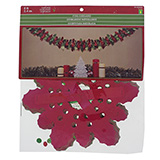 Foil Wreath Christmas Garland - 0