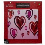 Valentine's Day 3D Hanging Foil Heart Decorations - 0