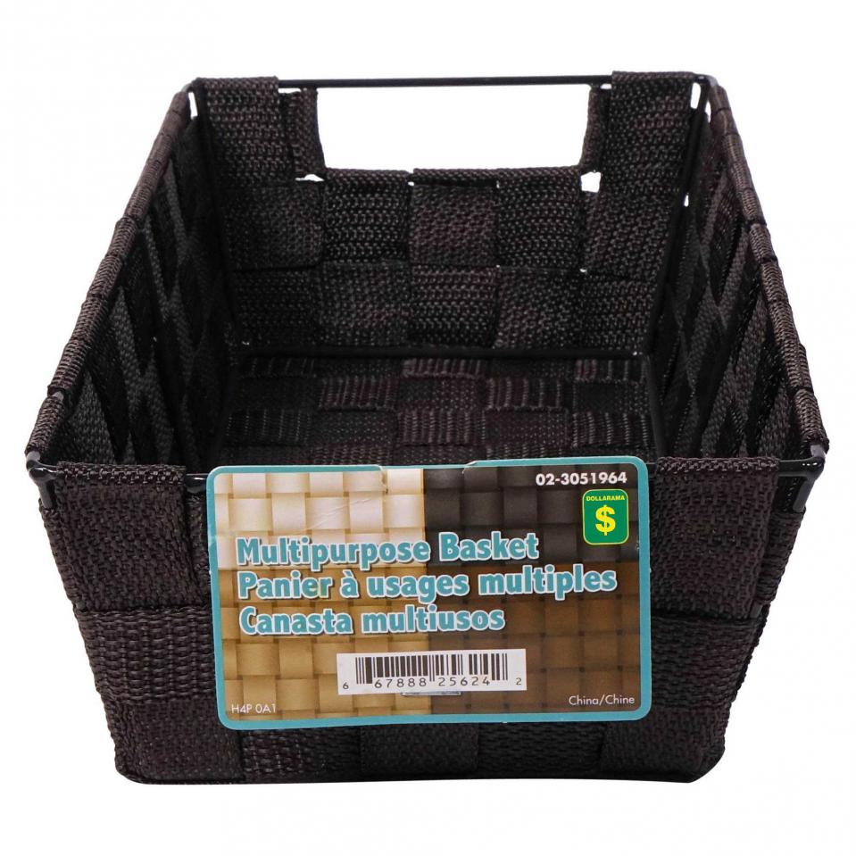 Multi-Purpose Woven Basket with Handles (Assorted Colours)